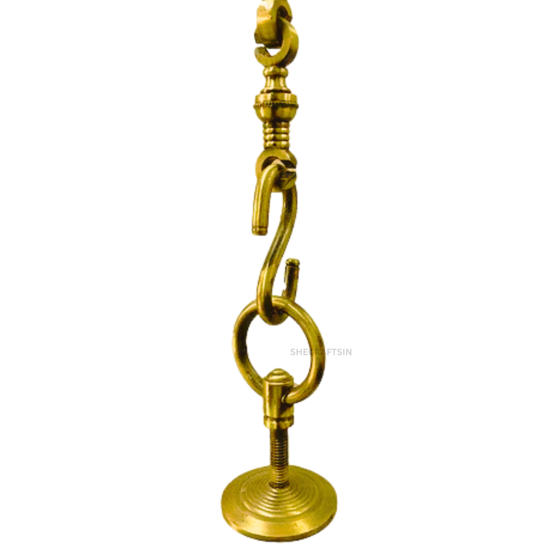 Brass Hook For Ceiling Swing BRASS GOLDEN COLOUR SWING CHAIN FULL