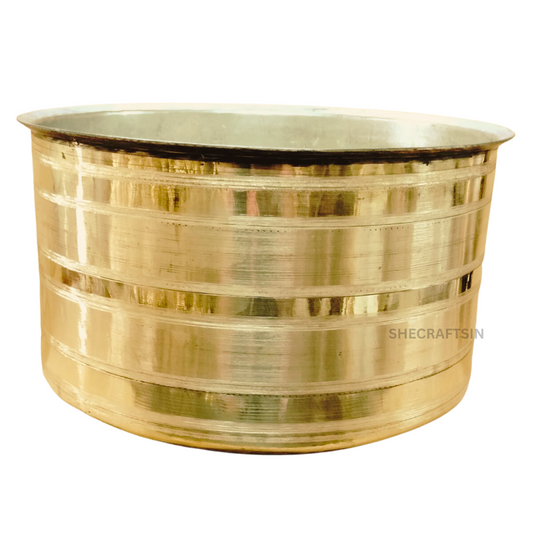 BRASS COOKING POT WITH TIN COATING | SOUTH INDIAN TRADITIONAL COOKING UTENSIL