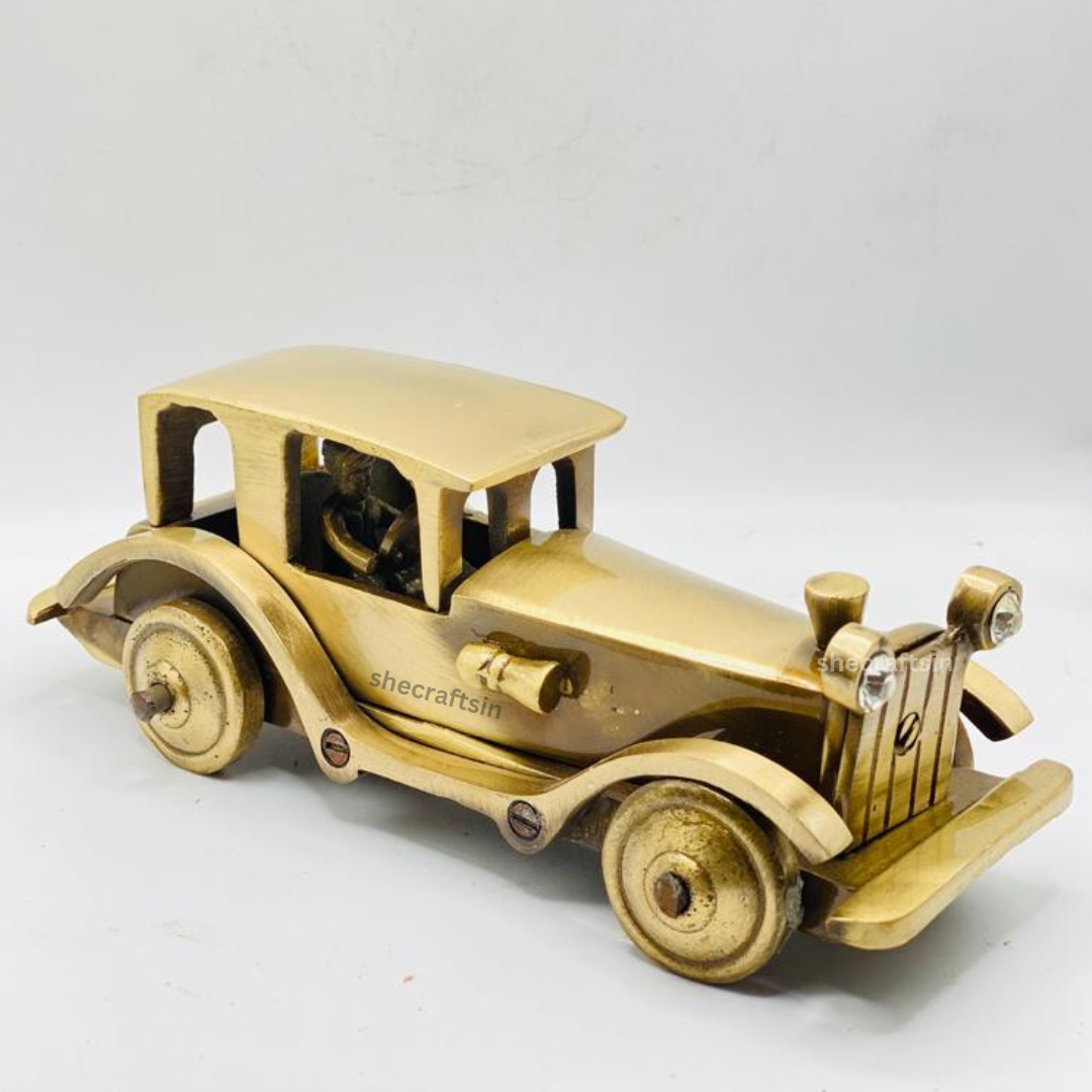 BRASS VINTAGE MOTOR CAR