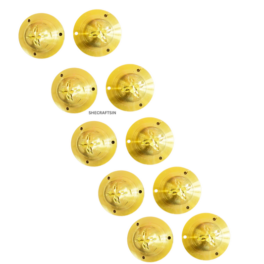 BRASS DOOM ( 10 pieces ) | BRASS ROUND DOOM FOR DOORS | DOOR FITTINGS | DOOR ACCESSORIES |