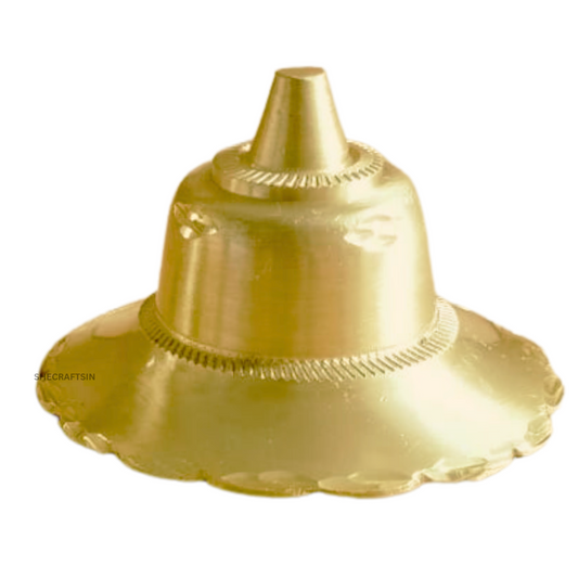 BRASS FLOWER DOOM ( 2 INCHES, 10 PIECES )| MATT FINISH | GOLDEN | BRASS DOOR FITTINGS