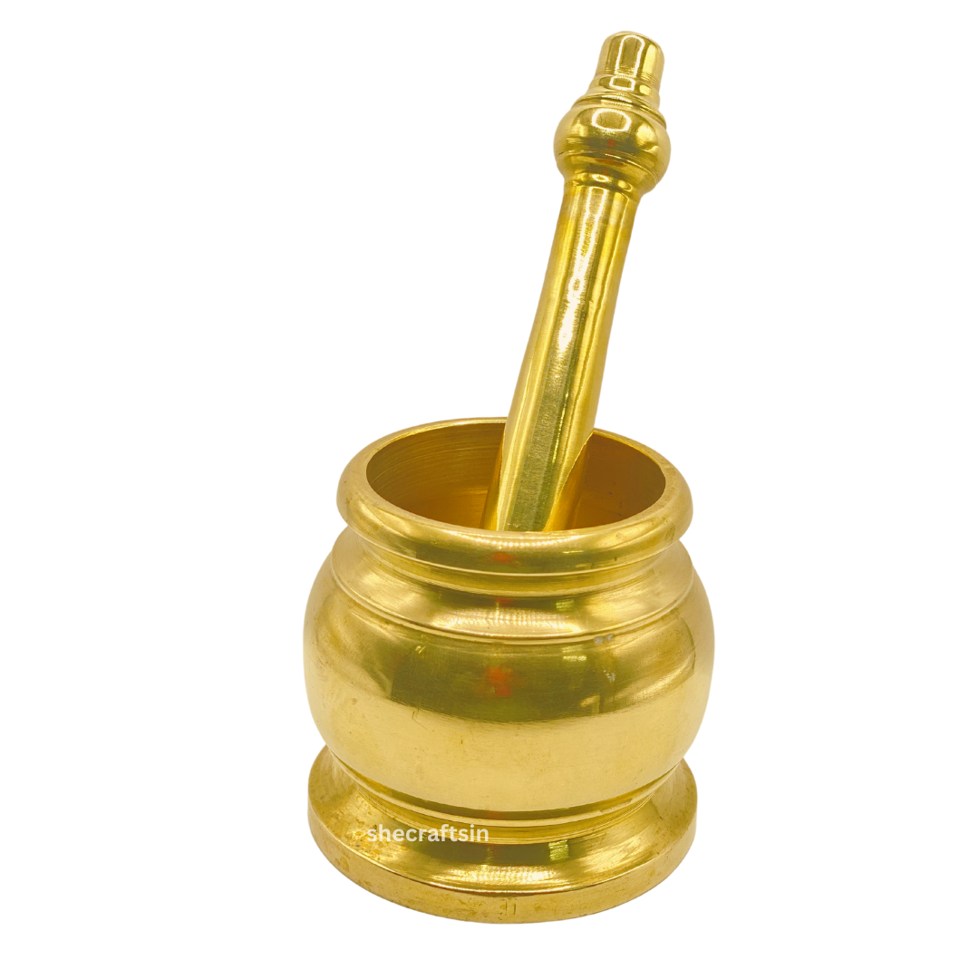 BRONZE MORTAR AND PESTLE