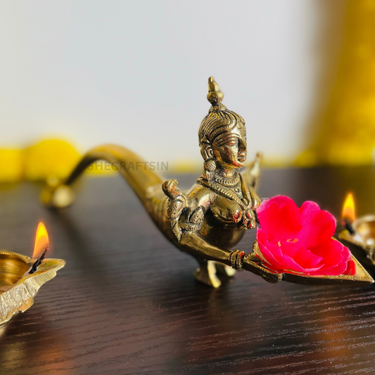 BRASS DEEPALAKSHMI | NAGADEVI | DECORATION DIYA