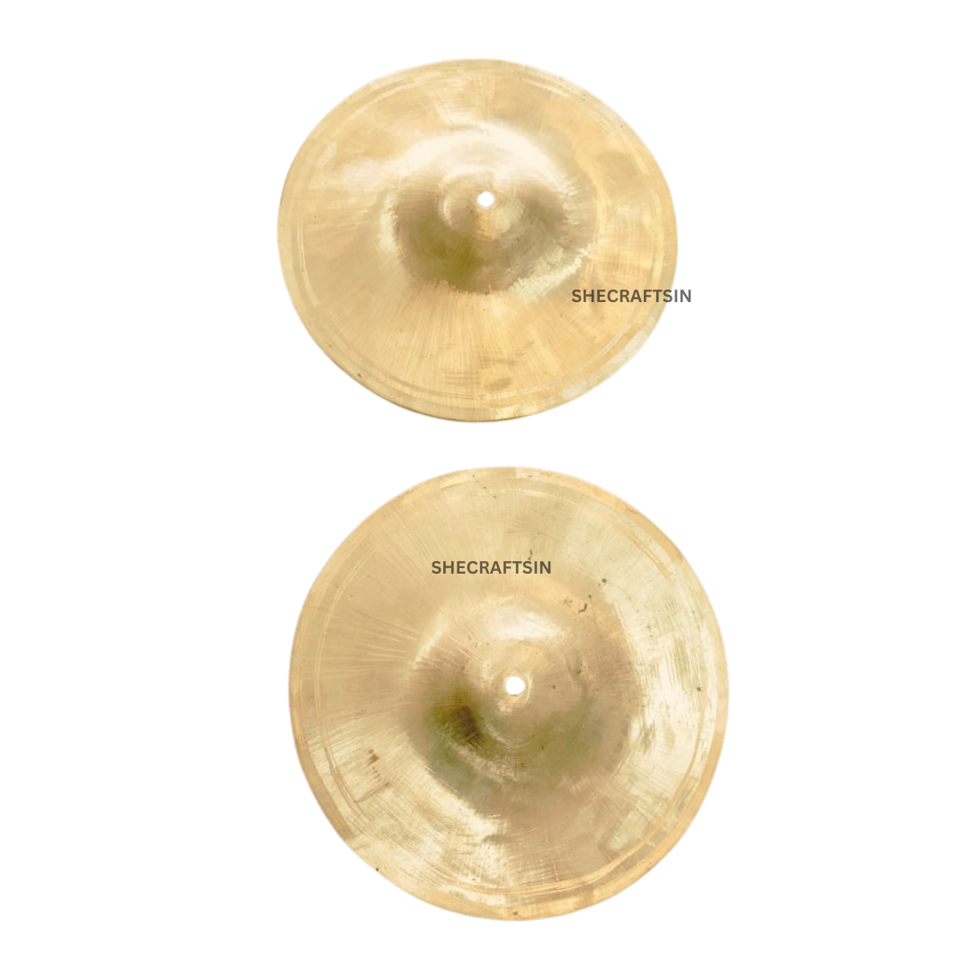BRONZE HAND CYMBAL ( ILATHALAM ) PAIR