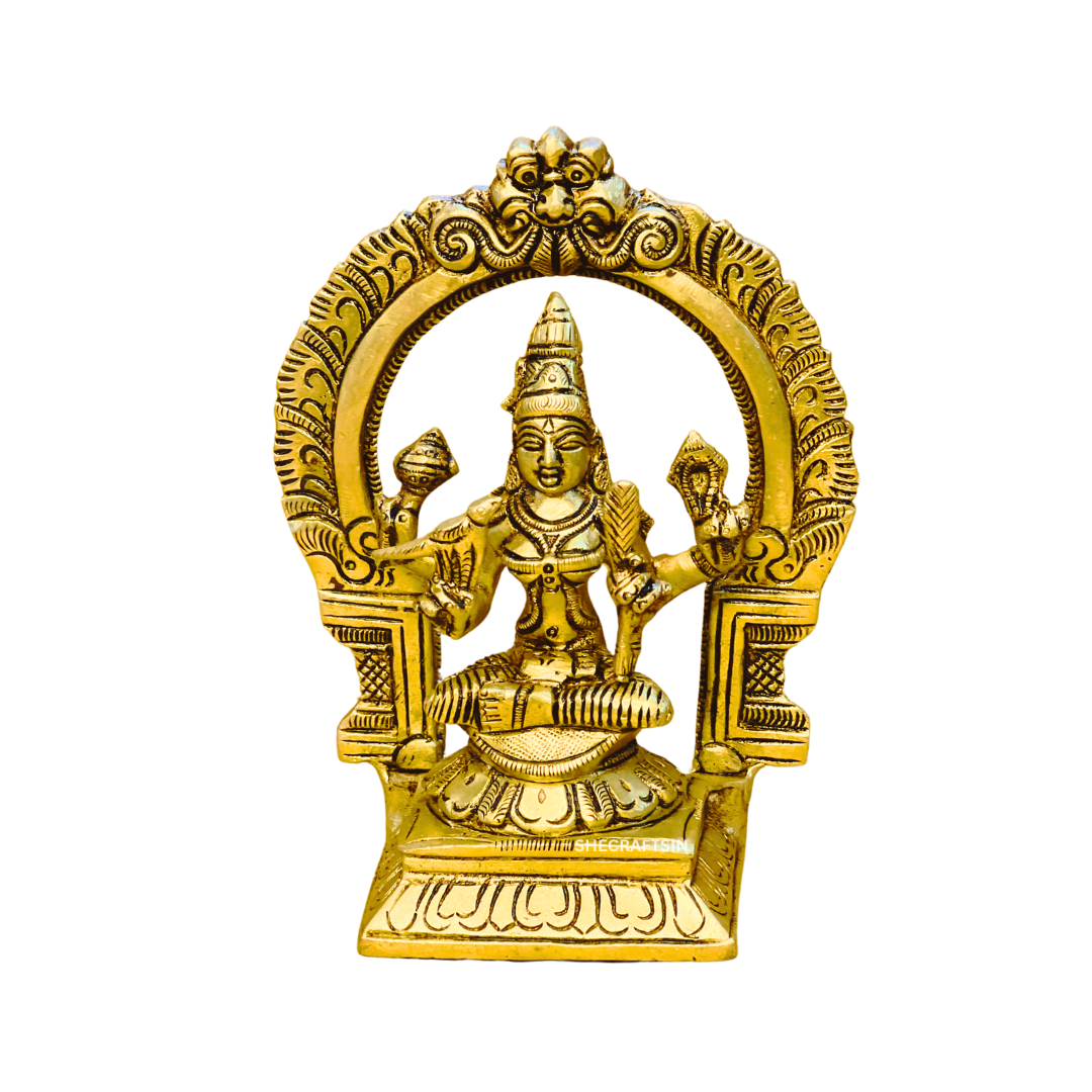 BRASS KAMAKSHI AMMAN STATUE | KAMAKSHI AMMAN SILAI