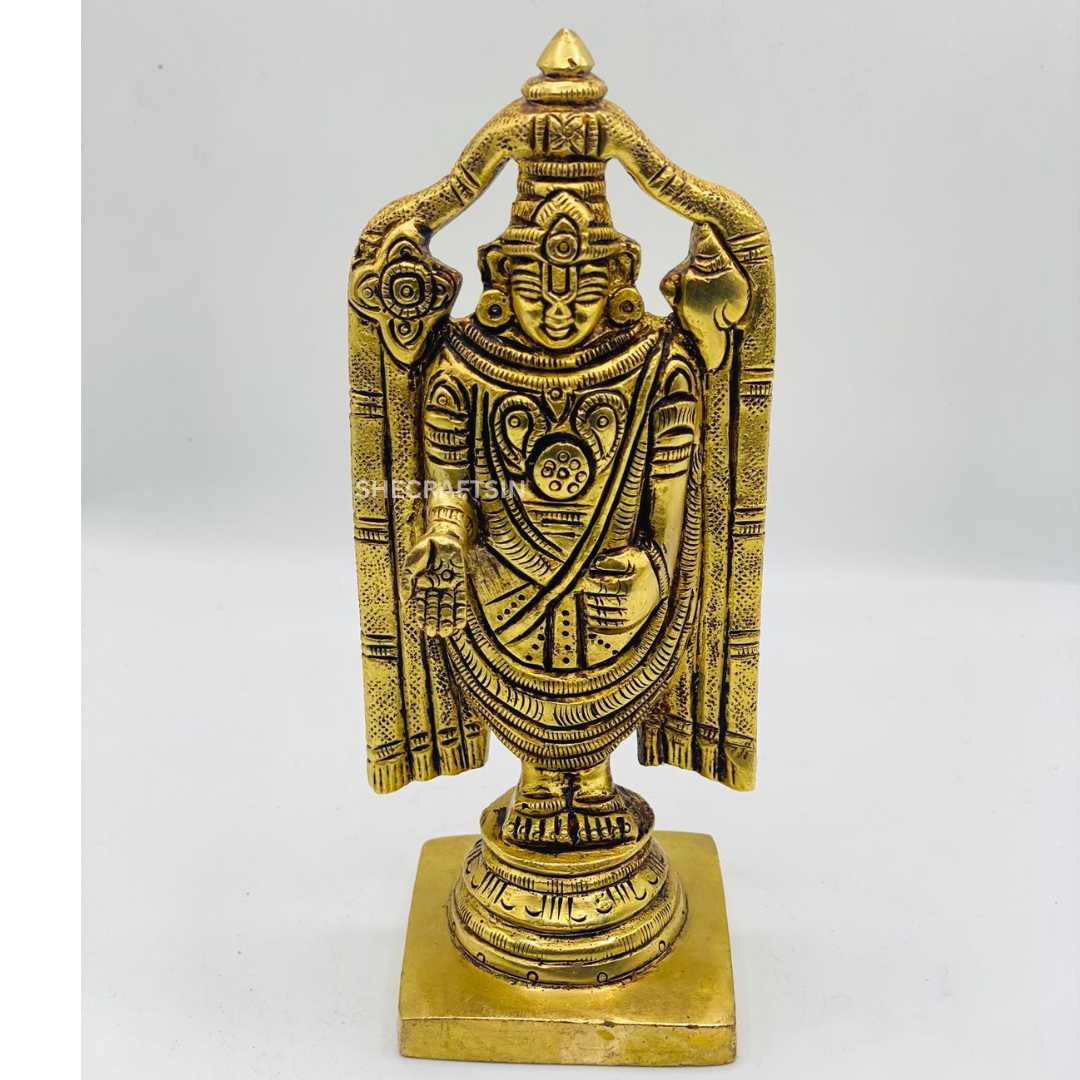 BRASS LORD TIRUPATHI BALAJI STATUE