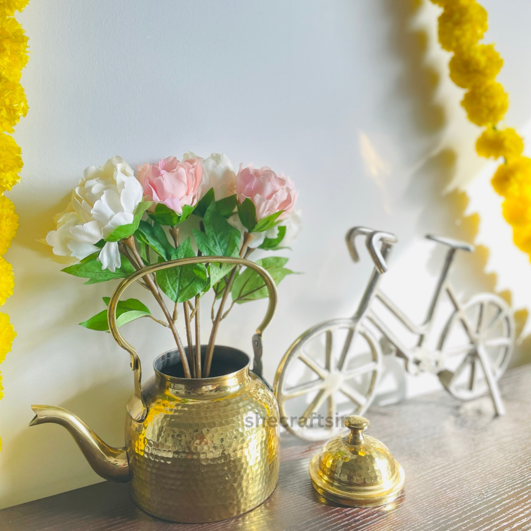 HANDCRAFTED BRASS KETTLE | HOME DECOR