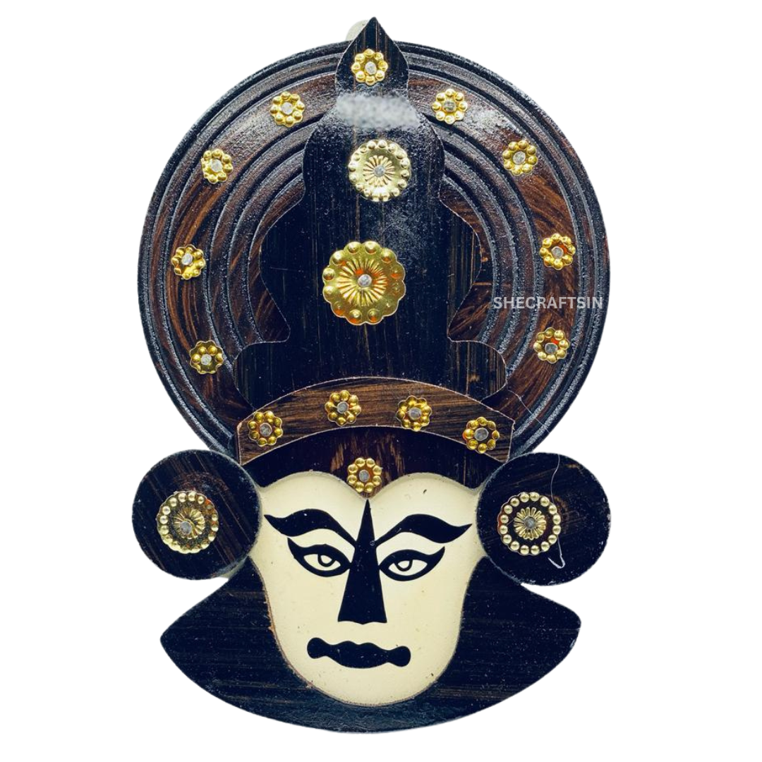 KATHAKALI FACE ( BROWN )