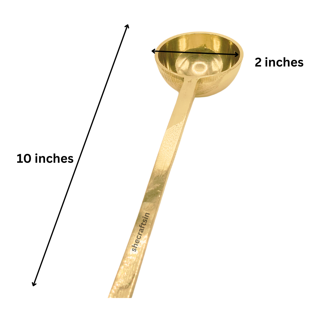 BRASS ROUND LADLE