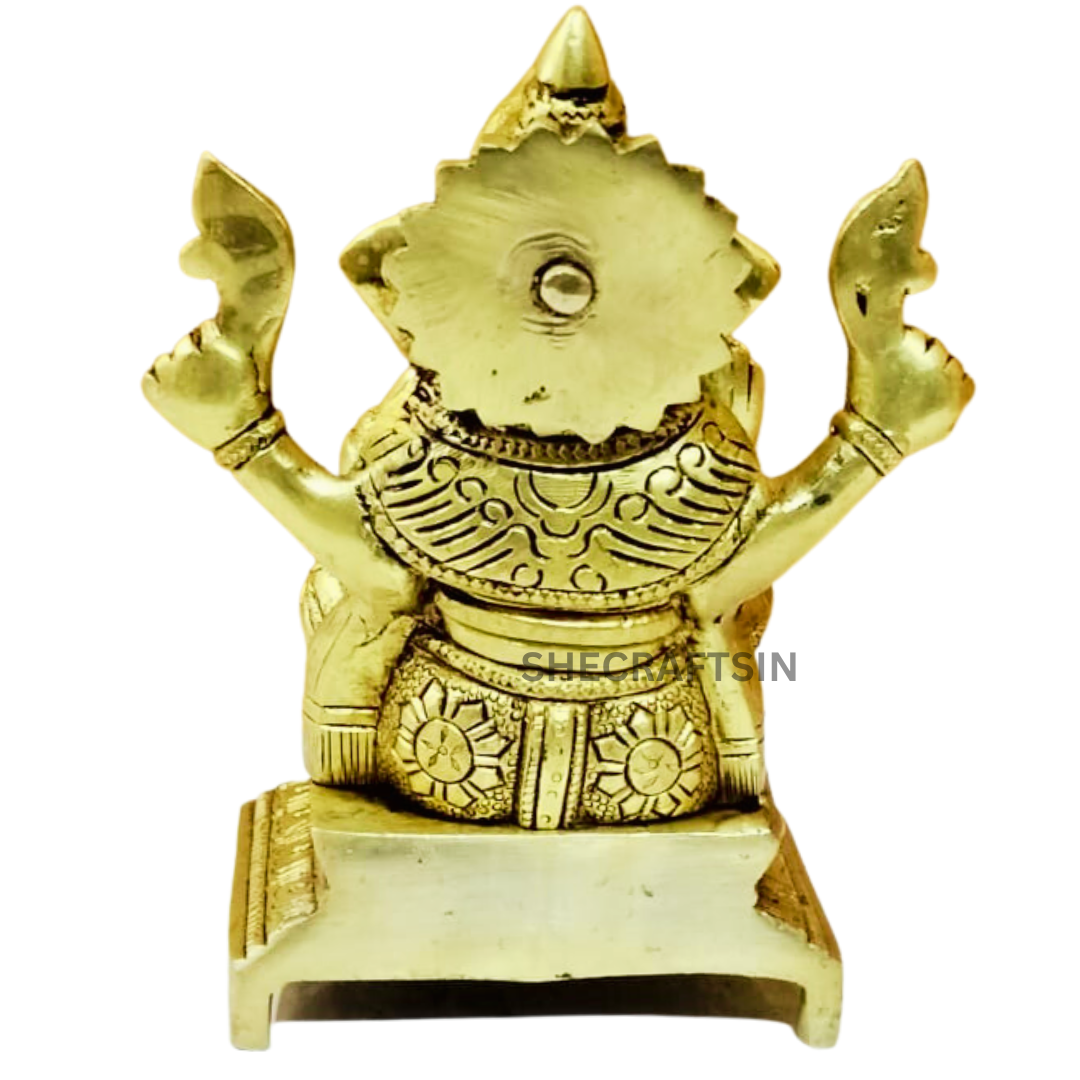 LORD GANESHA | BRASS GANAPATHY | BRASS VINAYAKA IDOL | VIGNESHWARA STATUE | PILLAYAR |BRASS VINAYAK | SHECRAFTSIN