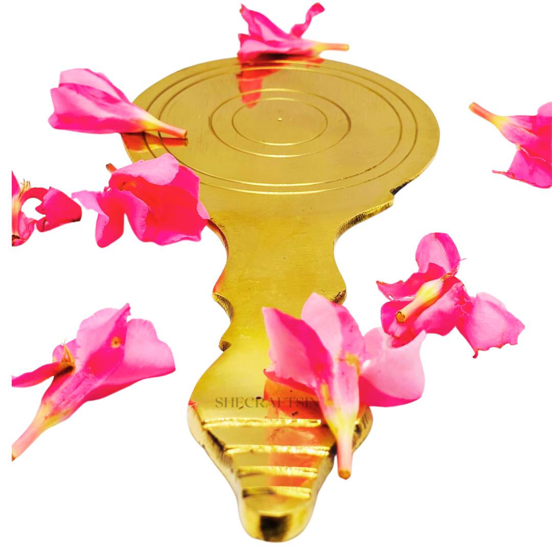 BRASS HANDMADE VALKANNADI | MIRROR FOR VISHUKANI | POOJA PURPOSES