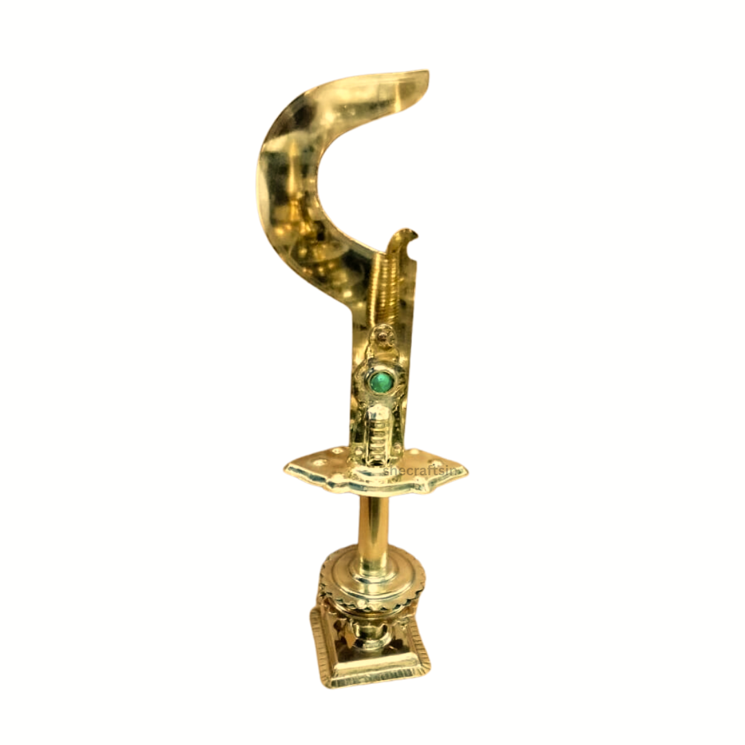 BRASS PALLIVAL | VAAL | BRASS KERALA TEMPLE SWORD