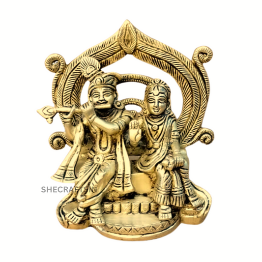 BRASS RADHA KRISHNA IDOL | STATUE