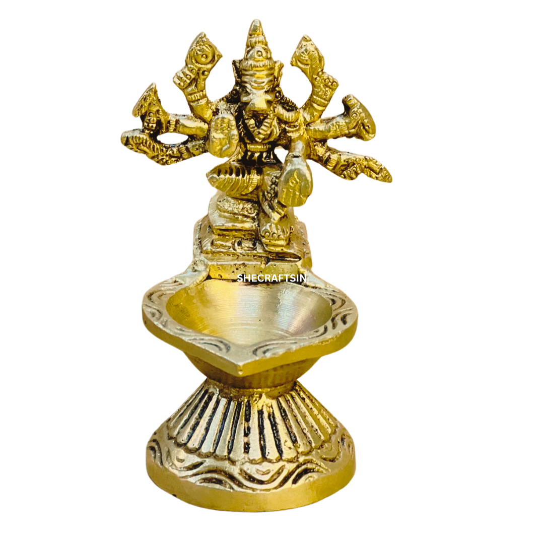 VARAHI AMMAN LAMP | VARAHI DIYA | BRASS DIYA | VARAHI VILAKKU POOJA | VARAHI DEEPAM | VARAGI AMAMN | 4 INCHES HEIGHT
