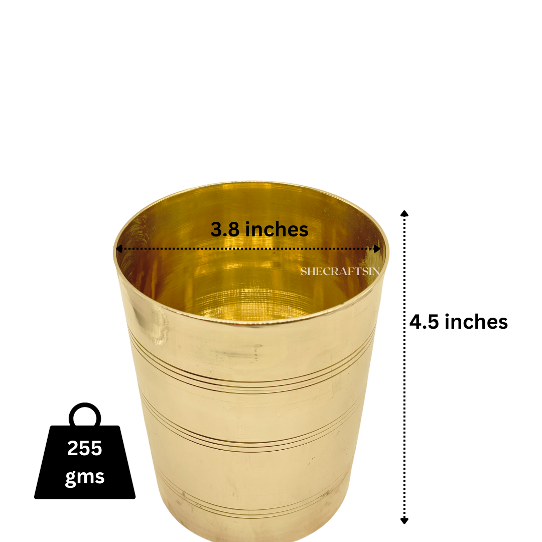 BRASS CHANGAZHI | TRADITIONAL RICE MEASURING VESSEL