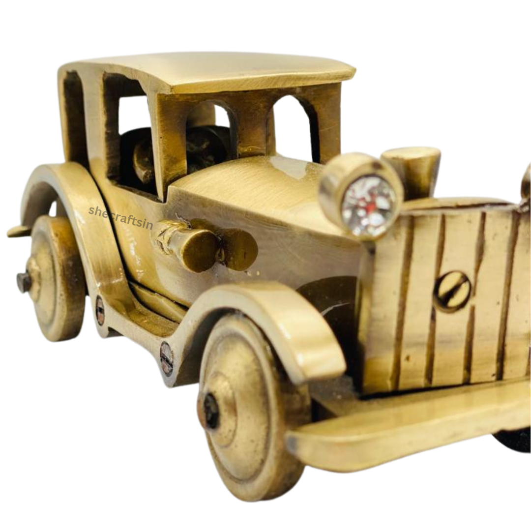 BRASS VINTAGE MOTOR CAR