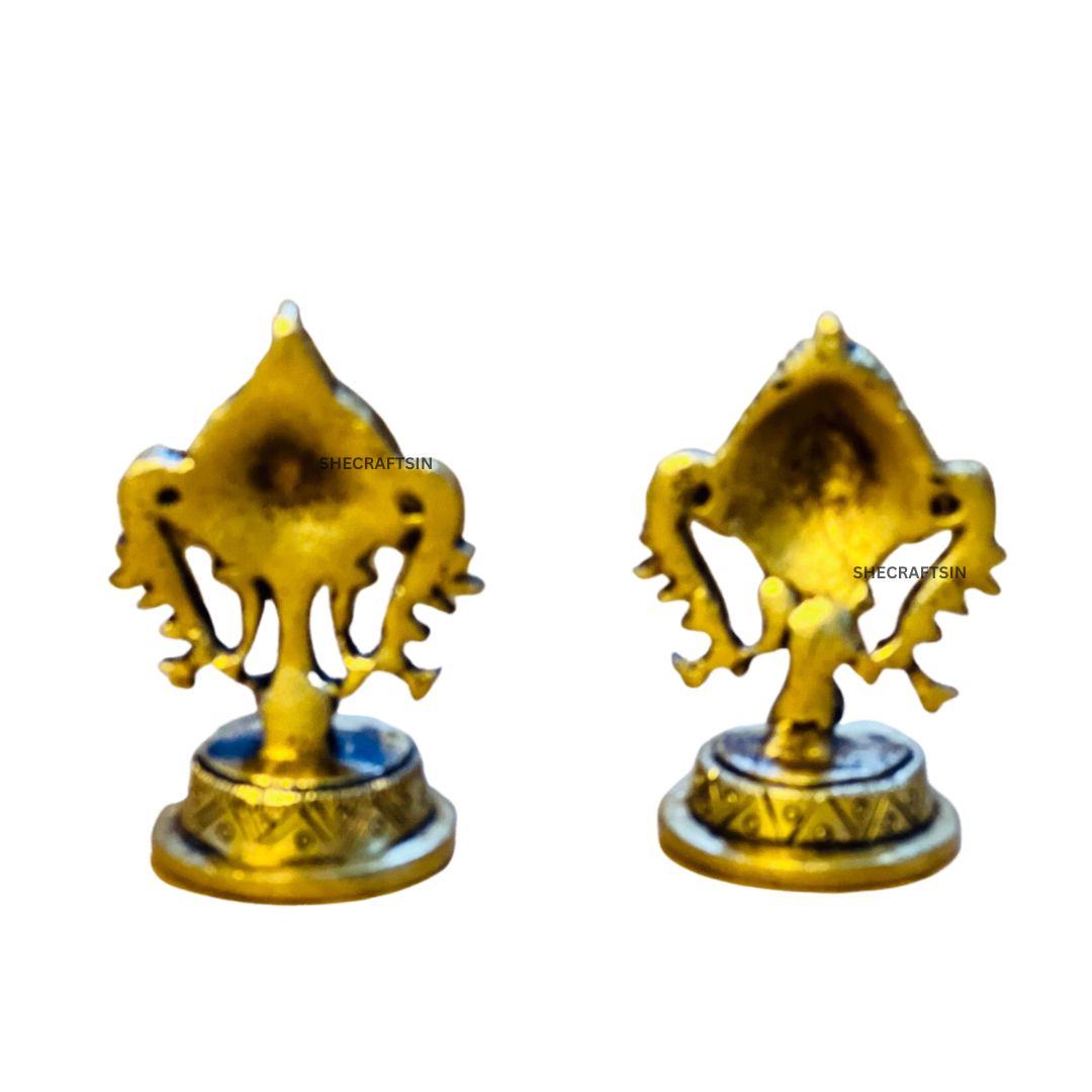 BRASS SHANKH CHAKRA SET FOR PUJA ROOM | SHANK CHAKRAM | RETURN GIFT
