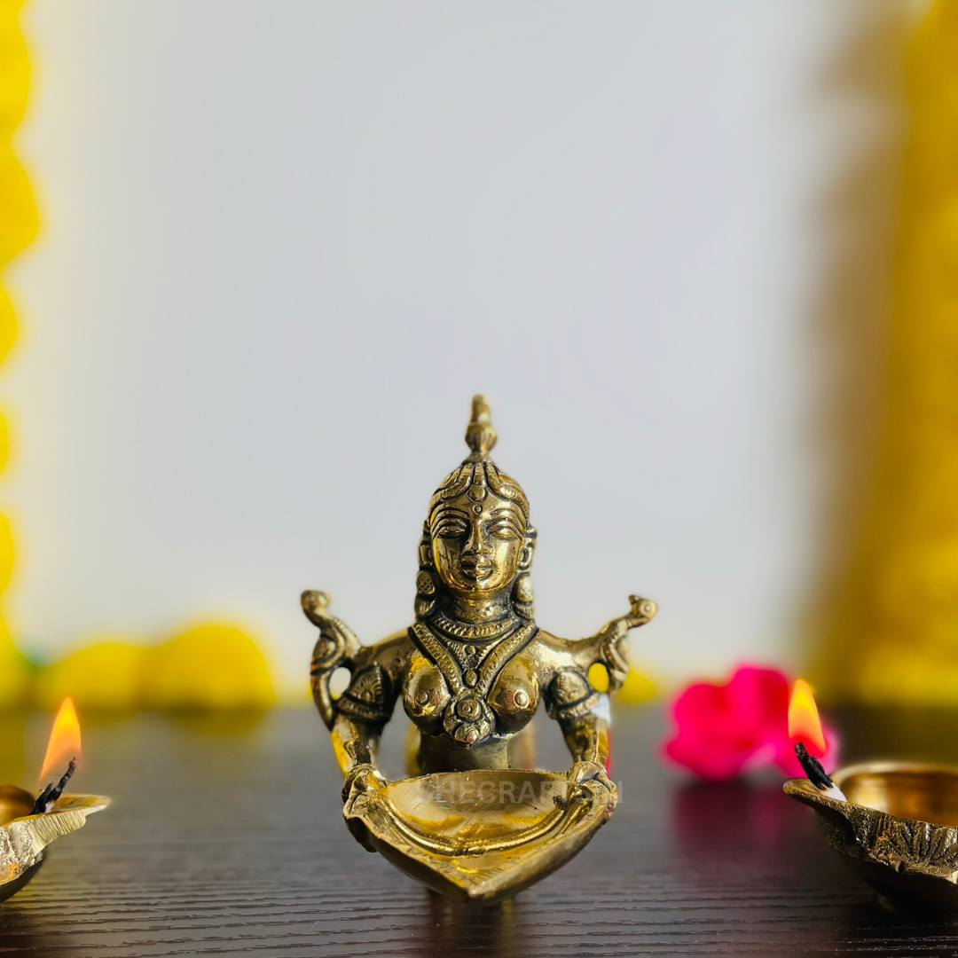 BRASS DEEPALAKSHMI | NAGADEVI | DECORATION DIYA