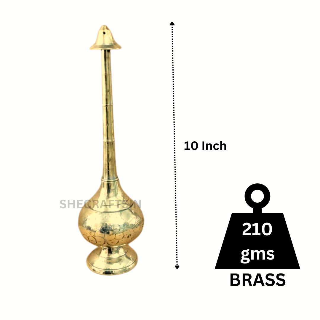 BRASS  ROSE WATER SPRINKLER | WEDDING  RITUALS | ROSE WATER CONTAINER | PANEER SPRINKLER