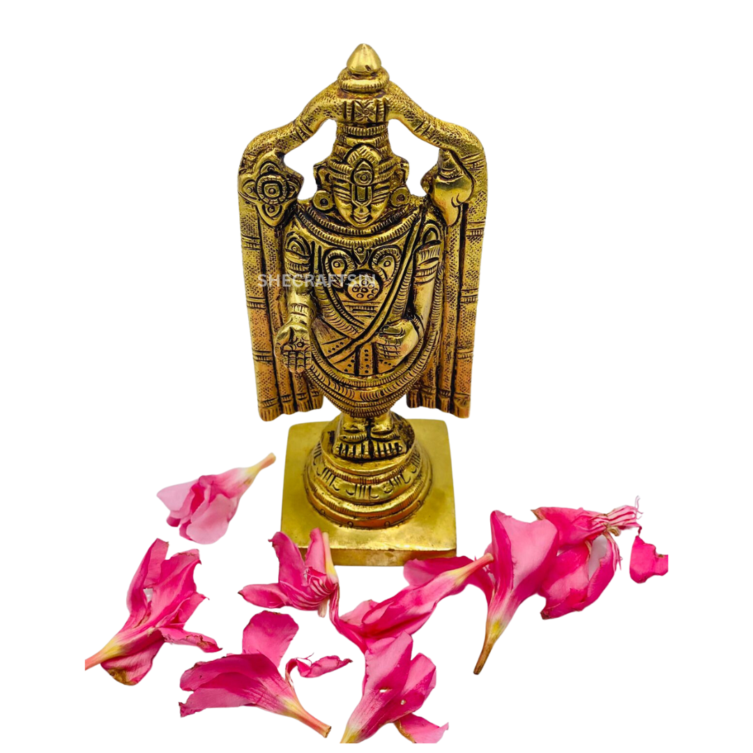 BRASS LORD TIRUPATHI BALAJI STATUE