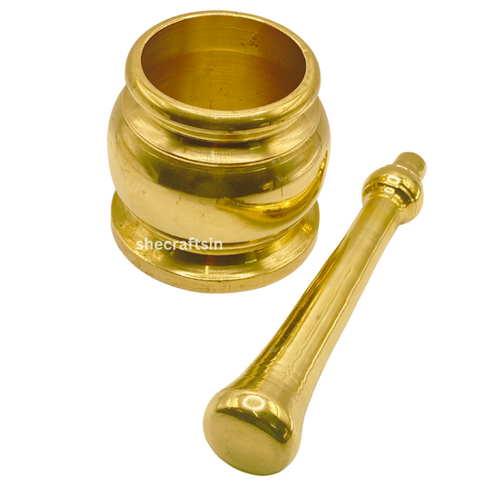 BRONZE MORTAR AND PESTLE