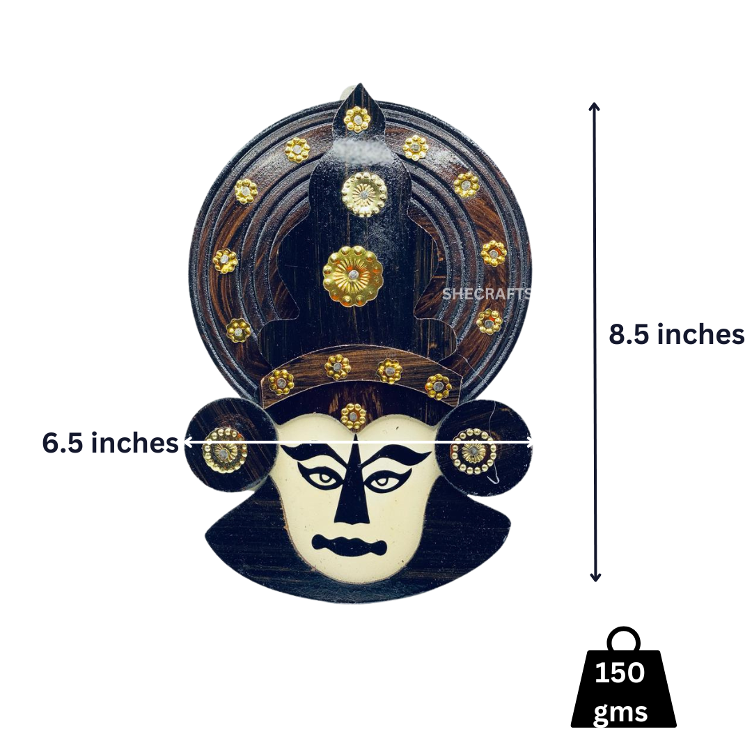 KATHAKALI FACE ( BROWN )