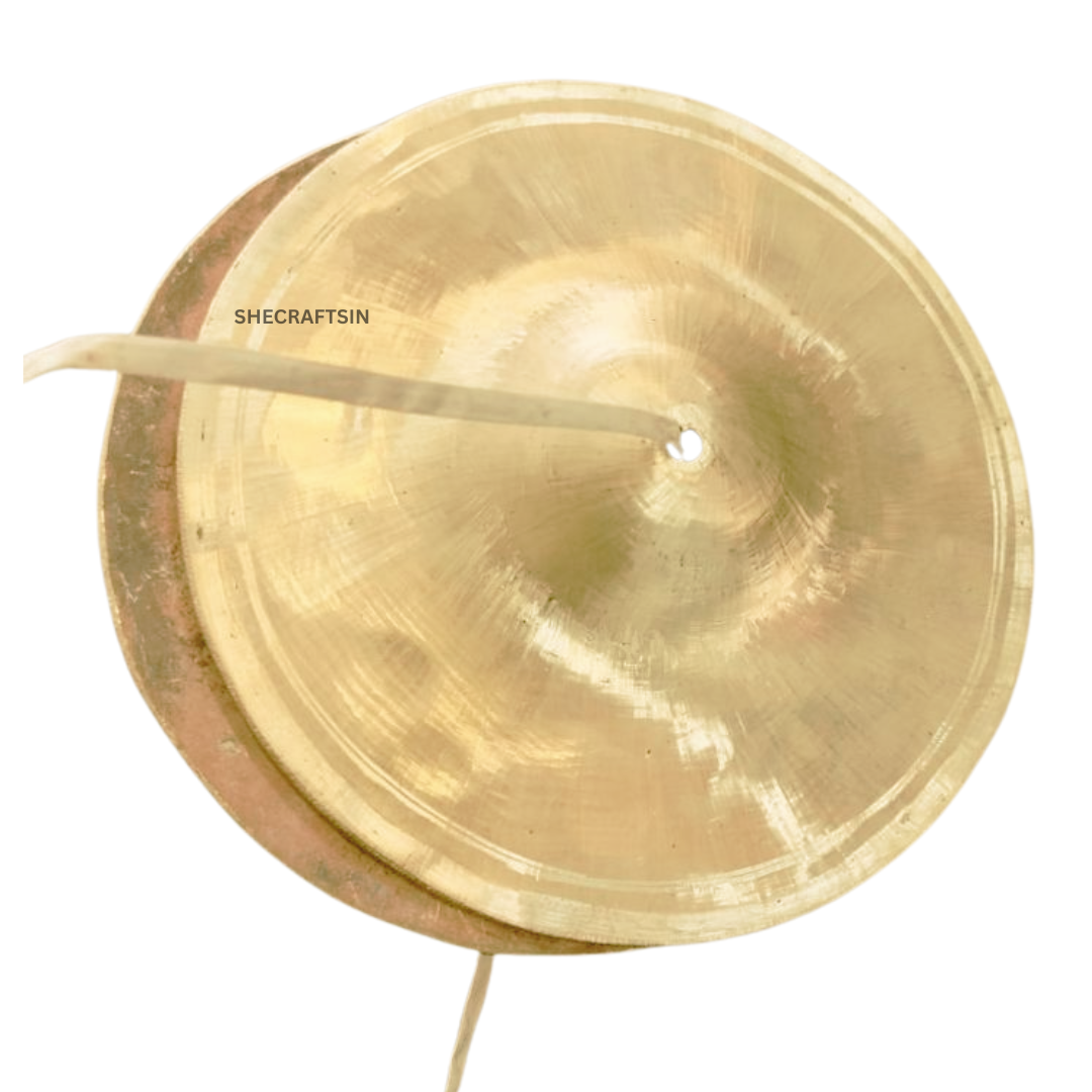 BRONZE HAND CYMBAL ( ILATHALAM ) PAIR