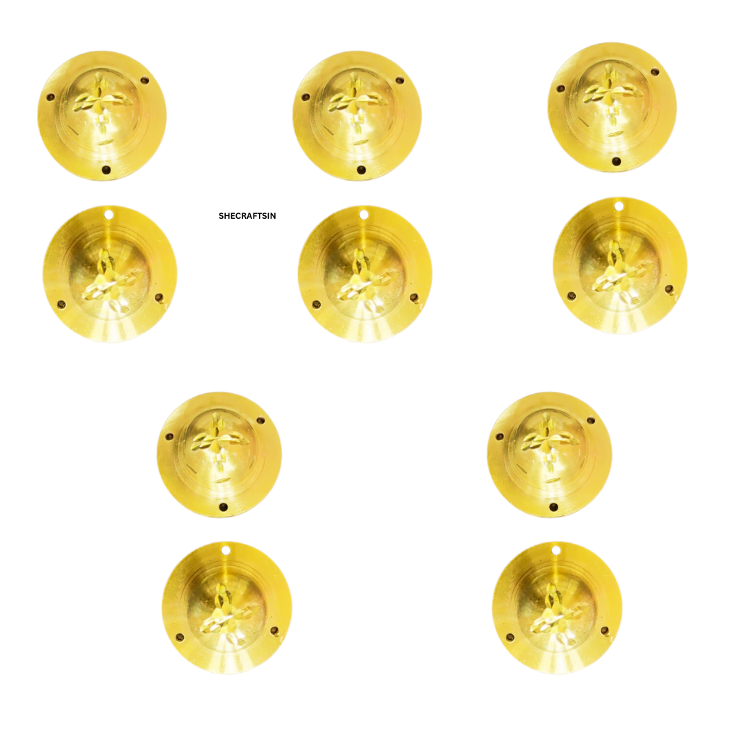 BRASS DOOM ( 10 pieces ) | BRASS ROUND DOOM FOR DOORS | DOOR FITTINGS | DOOR ACCESSORIES |