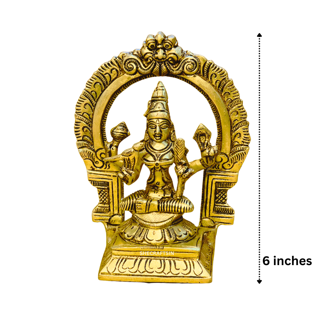 BRASS KAMAKSHI AMMAN STATUE | KAMAKSHI AMMAN SILAI