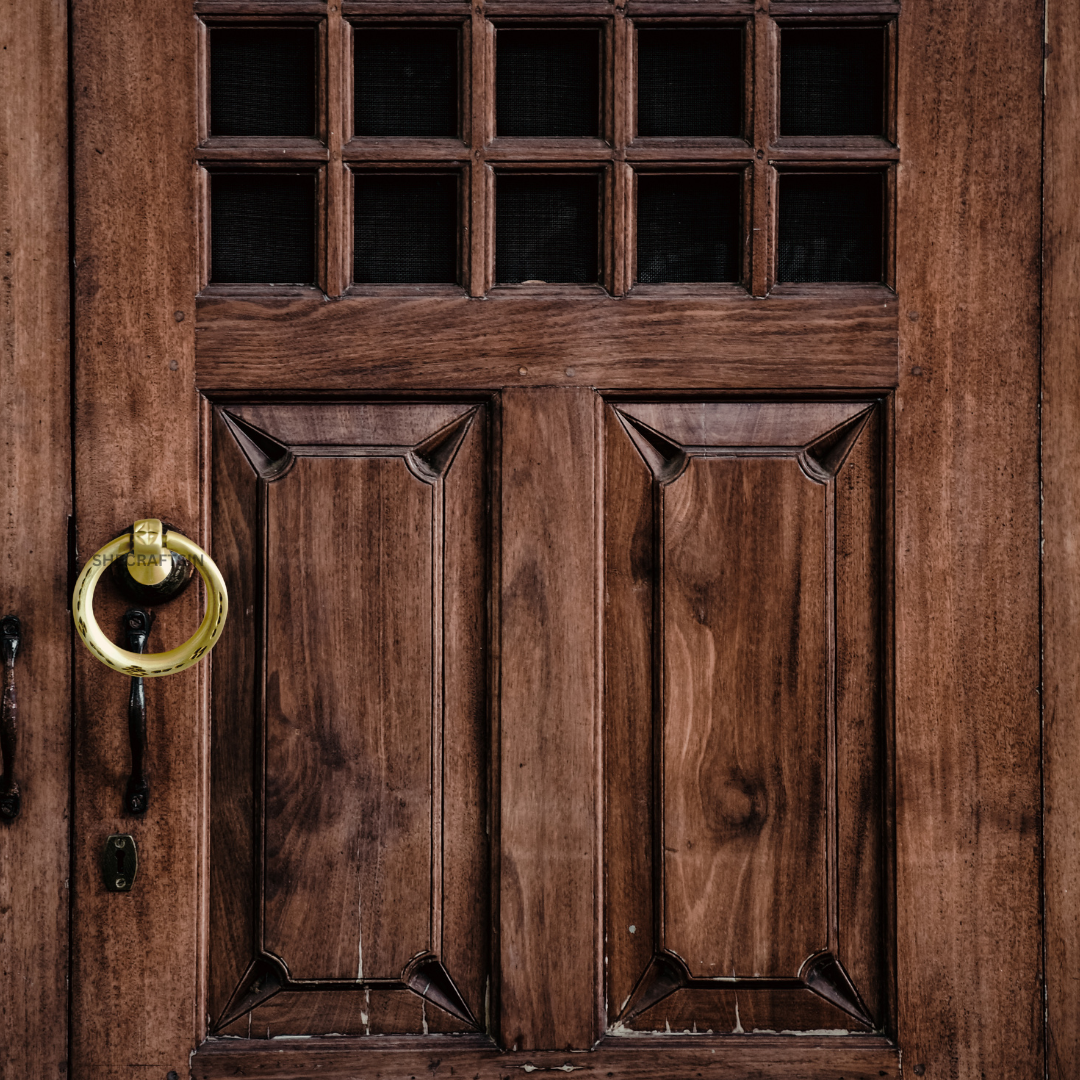 BRASS DOOR KNOCKER | ROUND DOOR KNOCKER | GOLDEN RING KNOCKER | POOJA ROOM DOOR ACCESSORIES | DOORS | SHECRAFTSIN