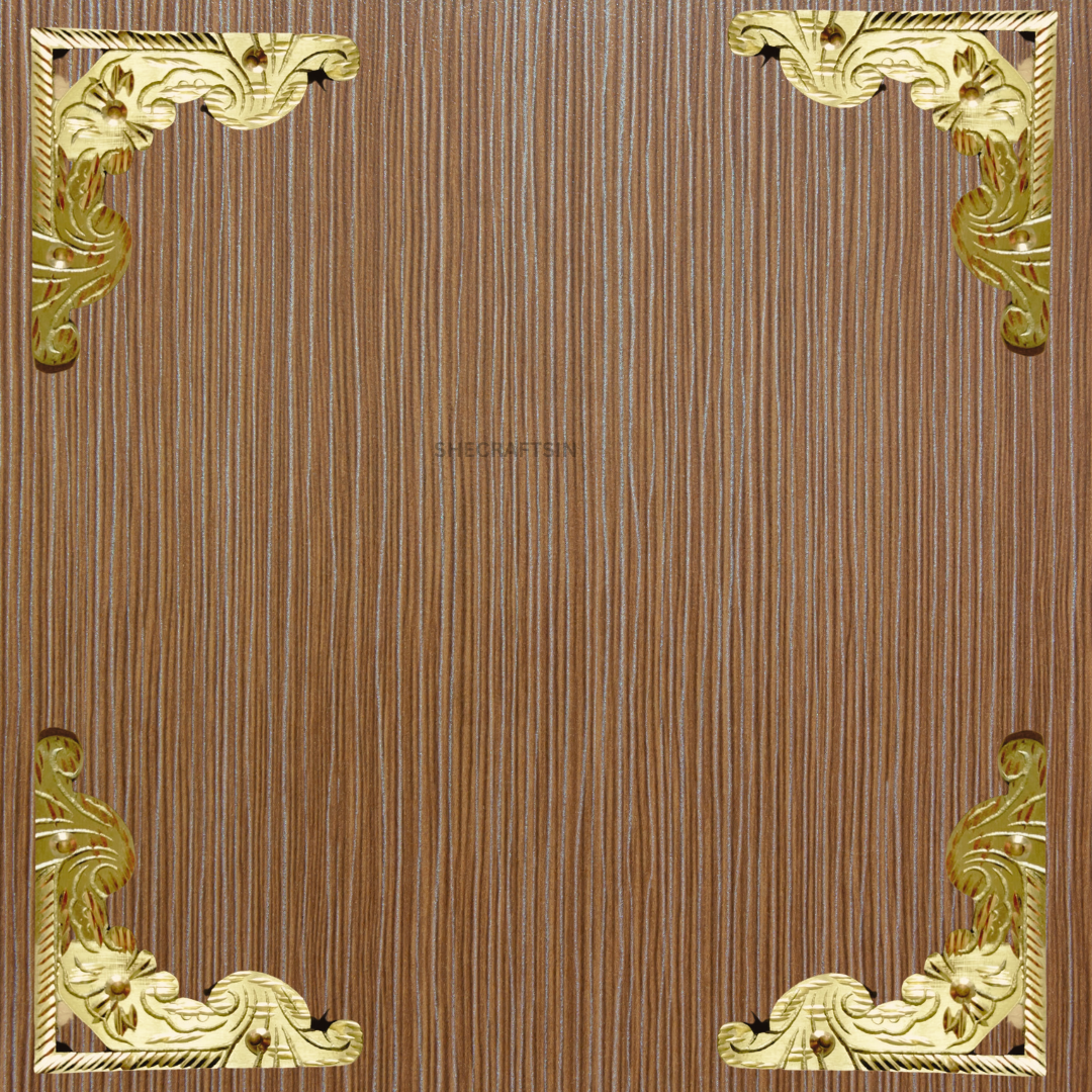 TRADITIONAL BRASS CORNER ( MATT FINISH ) FOR DOORS | BRASS DOOR FITTINGS | 75 mm