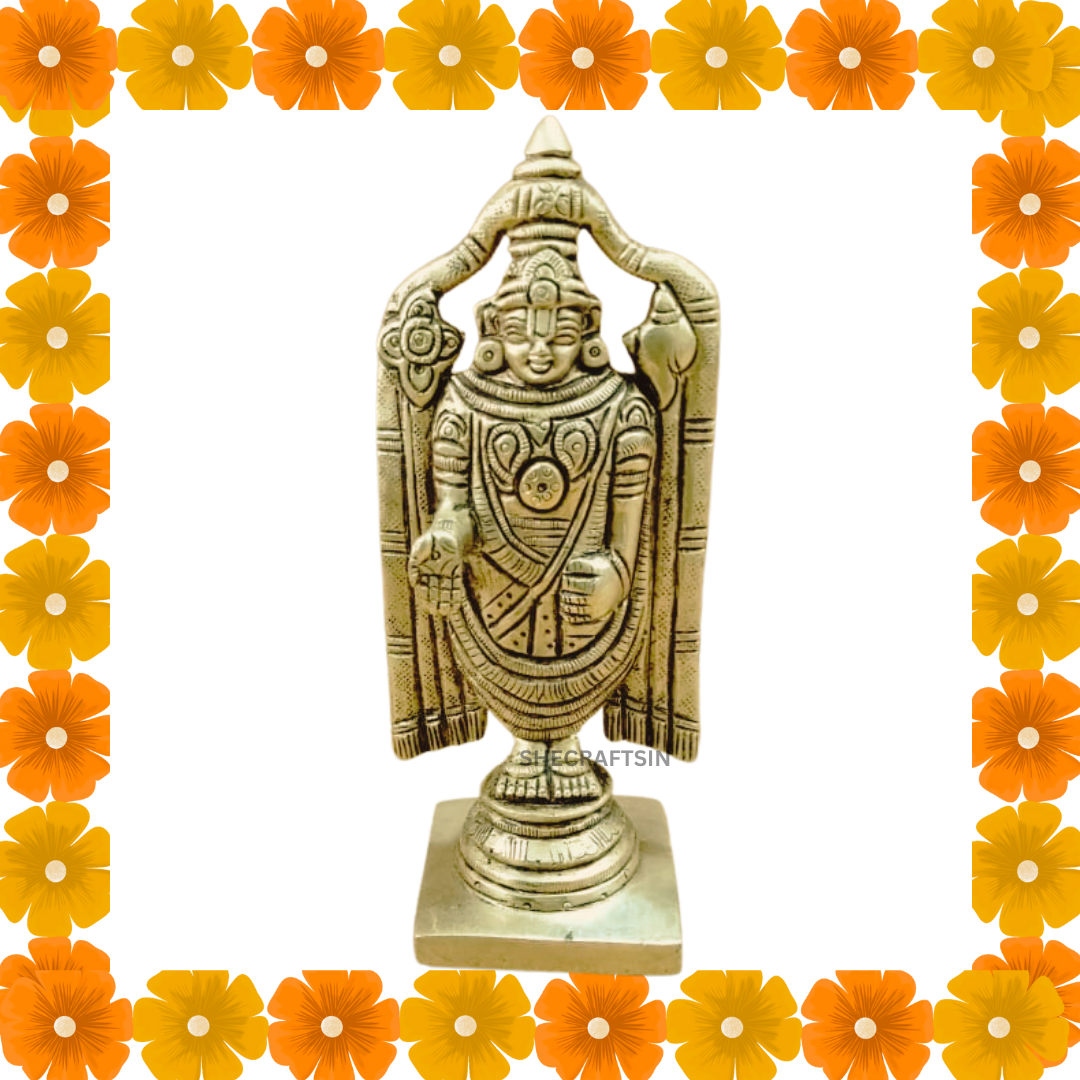 BRASS BALAJI IDOL | THIRUPATHY BALAJI | THIRPATHY VENKATESWARA | STATUE | SHECRAFSTIN
