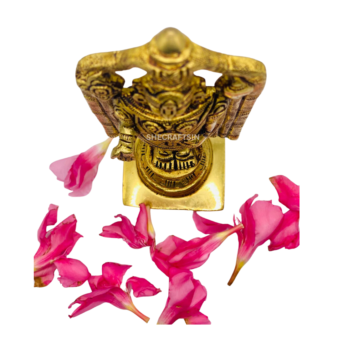 BRASS LORD TIRUPATHI BALAJI STATUE