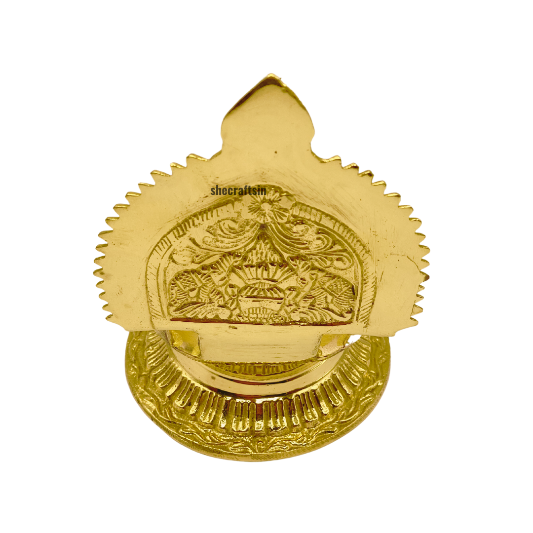 BRASS KAMAKSHI AMMAN LAMP