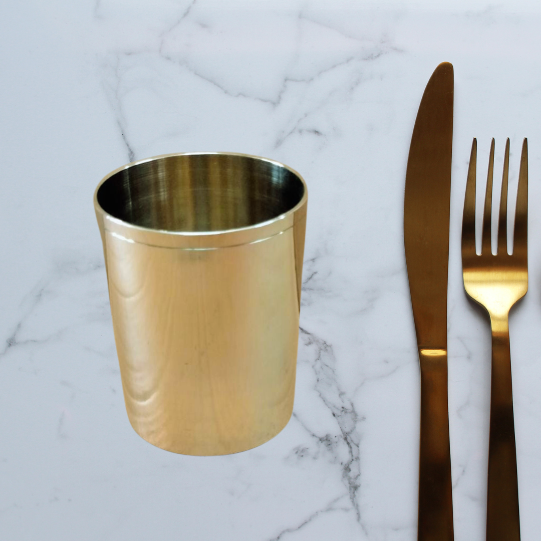 HANDMADE BRONZE GLASS 300 ML | KANSA GLASS | TUMBLER | KANSA GLASS FOR WATER DRINKING | DINING SET