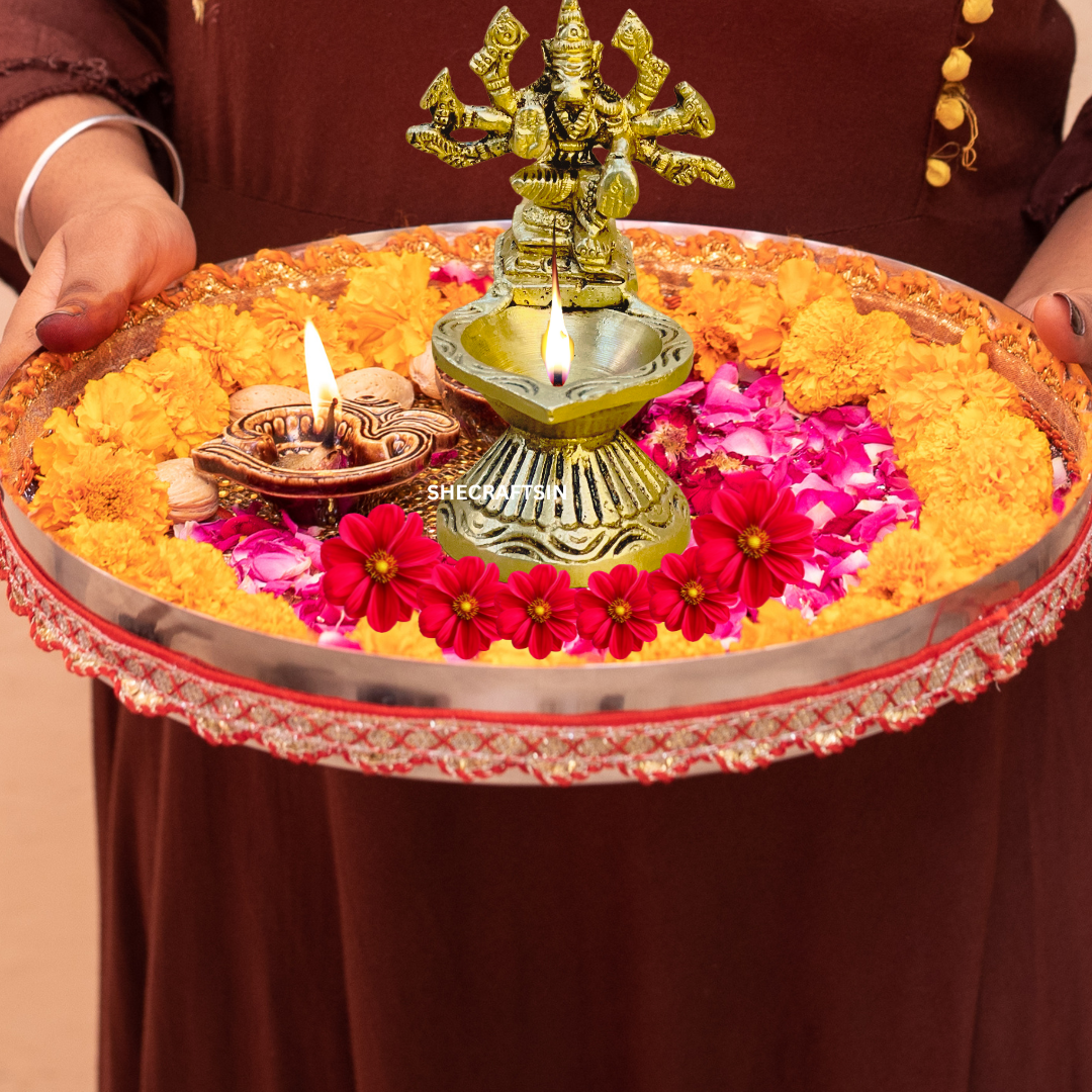 VARAHI AMMAN LAMP | VARAHI DIYA | BRASS DIYA | VARAHI VILAKKU POOJA | VARAHI DEEPAM | VARAGI AMAMN | 4 INCHES HEIGHT