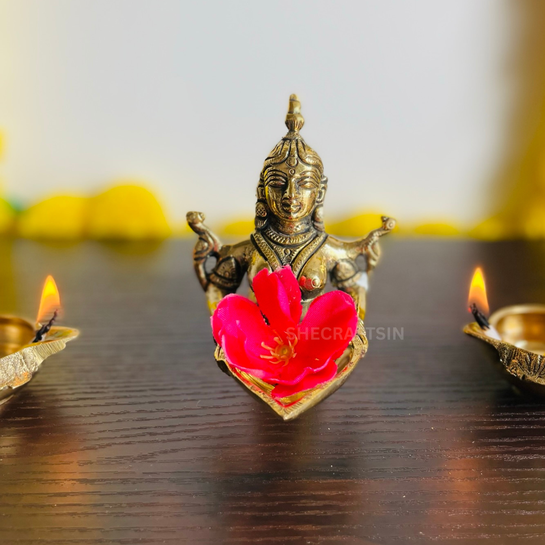 BRASS DEEPALAKSHMI | NAGADEVI | DECORATION DIYA