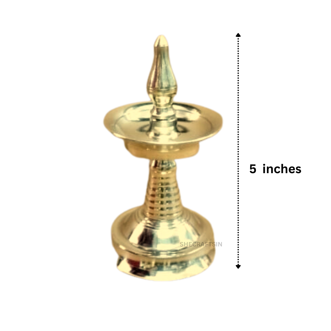 BRASS OIL LAMP | SMALL DIYA | DEEPAM | DIWALI DIYA | NILAVILAKKU | KERALA NILAVILAKKU | RETURN GIFT
