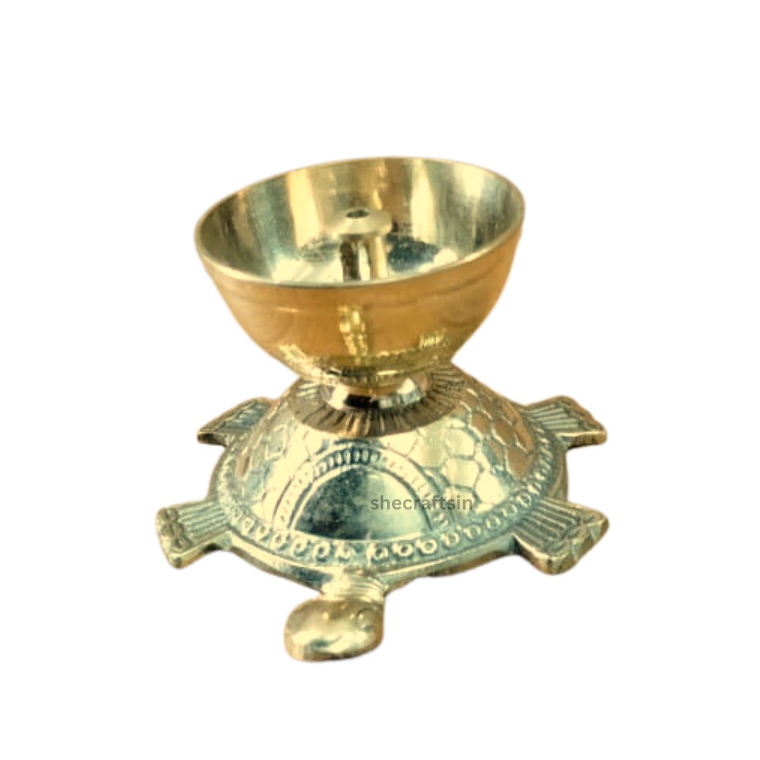 BRASS LAMP WITH TORTOISE | TURTLE DIYA | VASTHU DIYA | VASTU | TORTOISE DEEPAM | DIWALI DIYA
