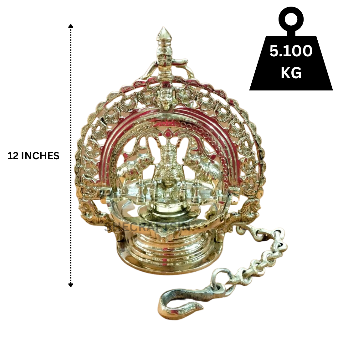 TRADITIONAL HANDMADE GAJALAKSHMI HANGING LAMP | WALL HANGING DIYA