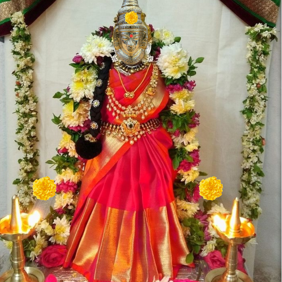 BRASS LAKSHMI FACE | DEVI FACE