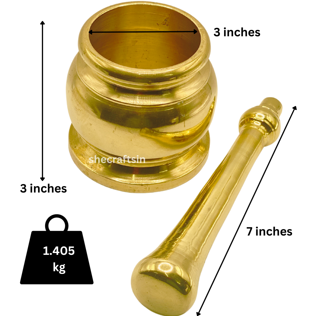 BRONZE MORTAR AND PESTLE
