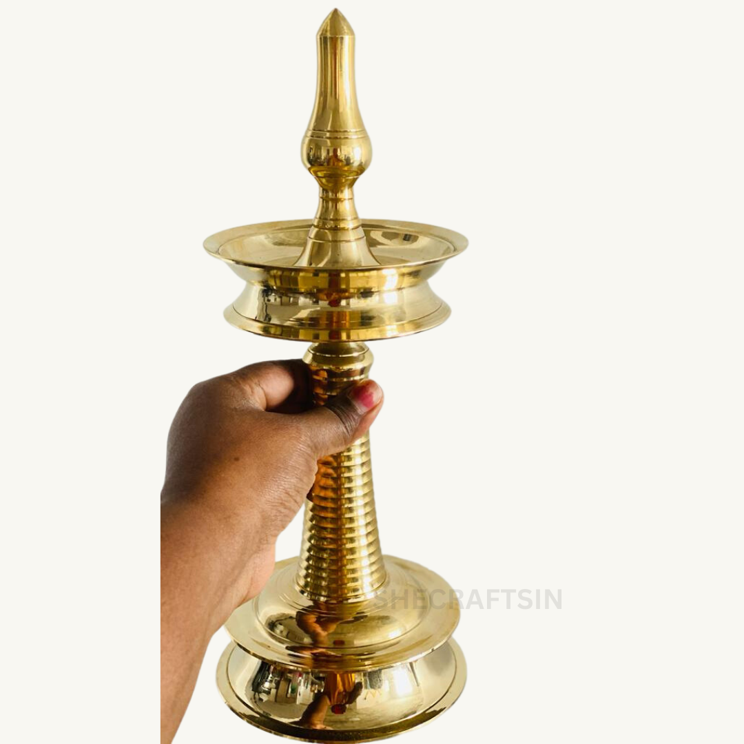 TRADITIONAL KERALA NILAVILAKKU | | KERALA VILAKKU | BRASS OIL LAMP
