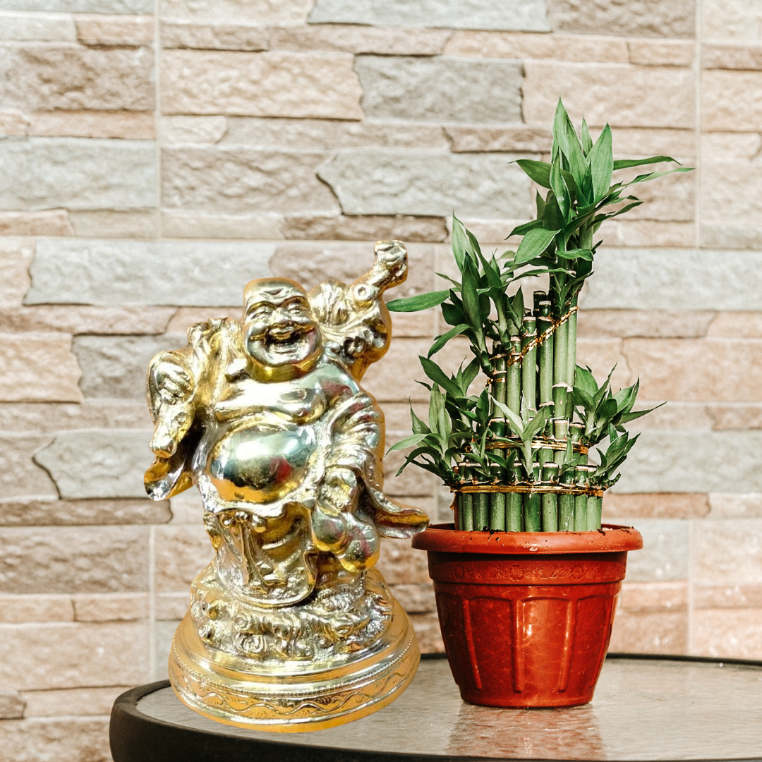 BRASS HEAVY LAUGHING KUBERA | FENG SHUI | WEALTHY | BUSINESS SUCCESS | POSITIVITY