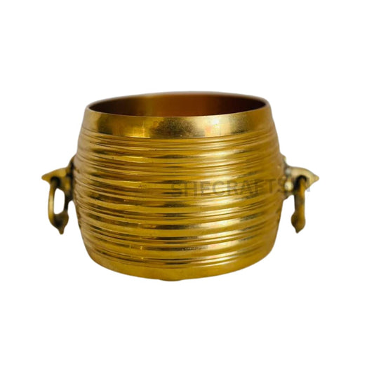 BRASS SOLID IDANGAZHI | GOLDEN | KERALA TEMPLE | NIRAPARA