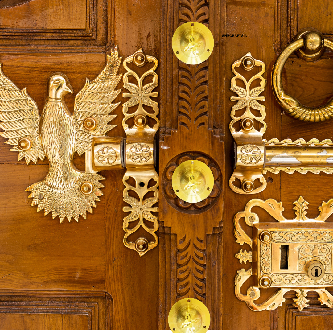 BRASS DOOM ( 10 pieces ) | BRASS ROUND DOOM FOR DOORS | DOOR FITTINGS | DOOR ACCESSORIES |
