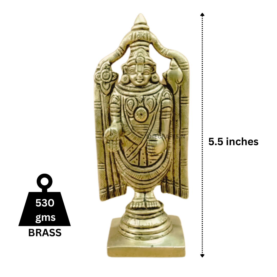 BRASS BALAJI IDOL | THIRUPATHY BALAJI | THIRPATHY VENKATESWARA | STATUE | SHECRAFSTIN