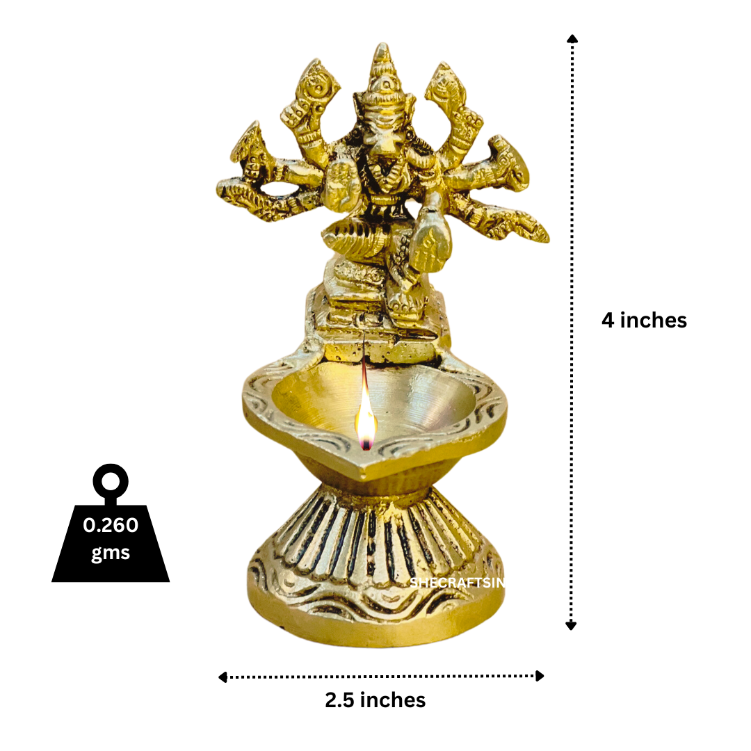 VARAHI AMMAN LAMP | VARAHI DIYA | BRASS DIYA | VARAHI VILAKKU POOJA | VARAHI DEEPAM | VARAGI AMAMN | 4 INCHES HEIGHT
