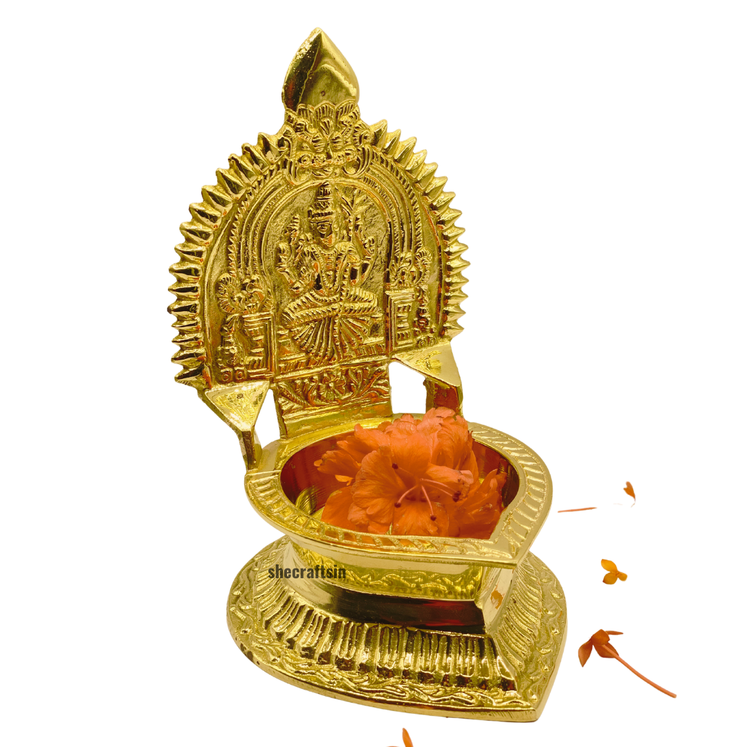 BRASS KAMAKSHI AMMAN LAMP