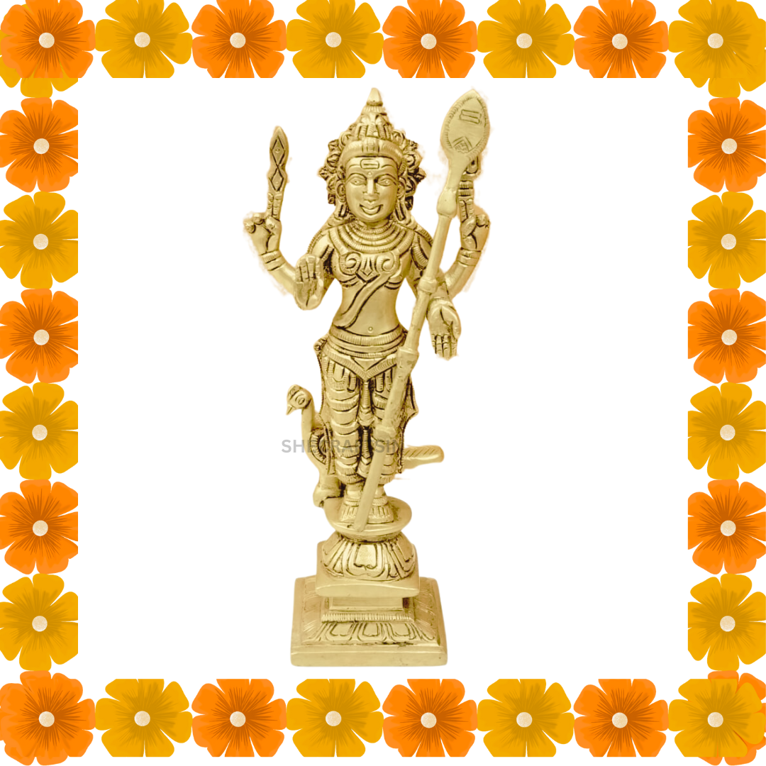 BRASS MURUGAN IDOL | BRASS VELAYUDHAN STATUE | PALANI MURUGAN | SKANDAN | PALANI ANDAVAN | MURUKAN